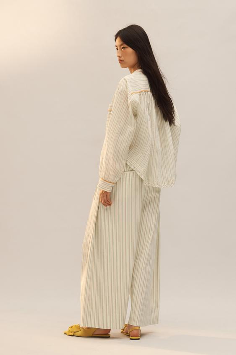 ZARA ПОЛОСАТЫЕ БРЮКИ В ПИЖАМНОМ СТИЛЕ - LIMITED EDITION, ПОЛОСКИ