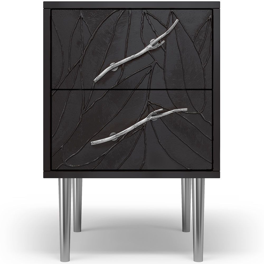 Тумба Арт Колор leaves Стайл Сильвер Терпкий коричневый