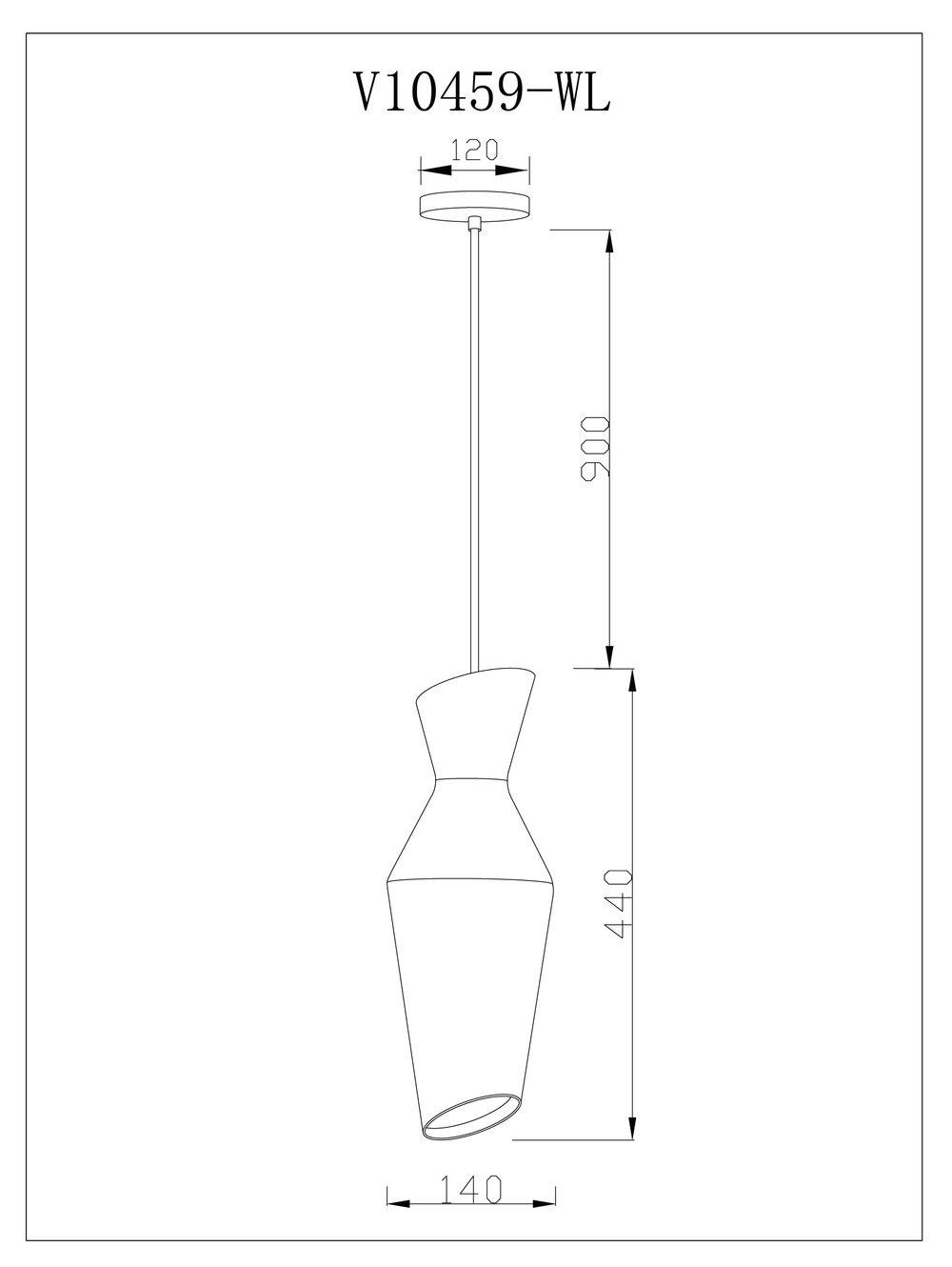Светильник подвесной Moderli V10459-1P Bozen