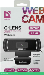 Веб-камера Defender WebCam G-Lens 2597 HD720p (63197)