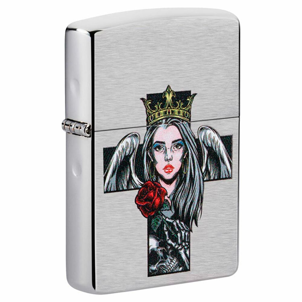 Зажигалка Zippo Cross Queen and skull (49262)