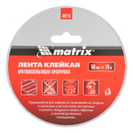Лента клейкая противоскользящая, прозрачная 50мм x 10 м Matrix