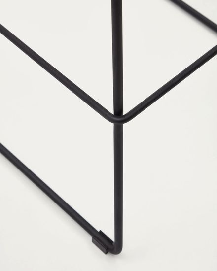 Zahara Барный стул коричневый с черными стальными ножками 76 см Испания