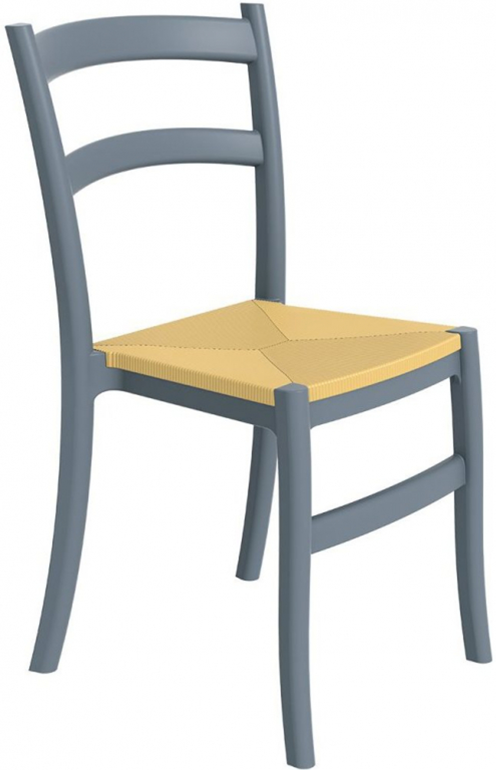 Стул пластиковый Siesta Contract Tiffany-S, темно-серый