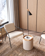 Кресло лаунж Rooney белый