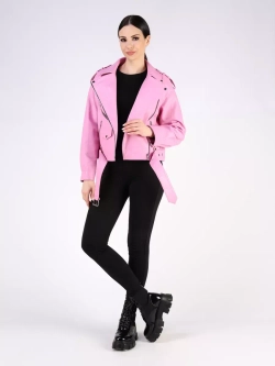 Кожаная куртка демисезонная косуха оверсайз