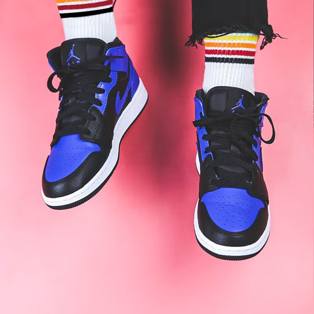 Jordan 1 Mid Hyper Royal GS