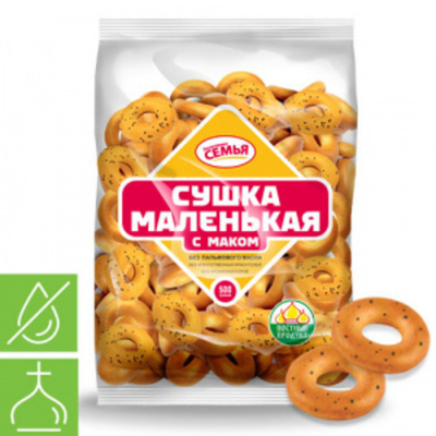 Сушка Дымка Маленькая с маком 500 г