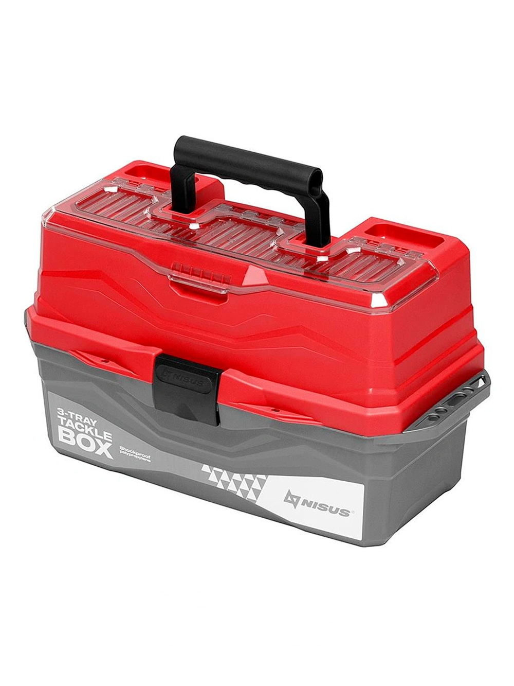 Ящик для снастей Nisus Tackle Box трехполочный красный (N-TB-3-R)