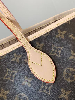 Женская сумка Louis Vuitton Neverfull GM коричневая с узором монограм