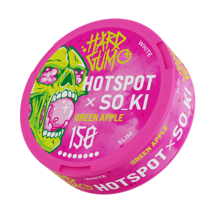 СНЮС HOTSPOT x SO_KI HARD GUM GREEN APPLE (150МГ) - ЯБЛОЧНАЯ ЖВАЧКА