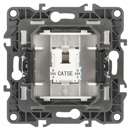 12-3107-15 ЭРА Розетка информационная RJ45, IP20, Эра12, перламутр