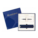 Подарочный набор Шариковая ручка Waterman Hemisphere, цвет: MattBlack CT, стержень: Mblue с чехлом на молнии