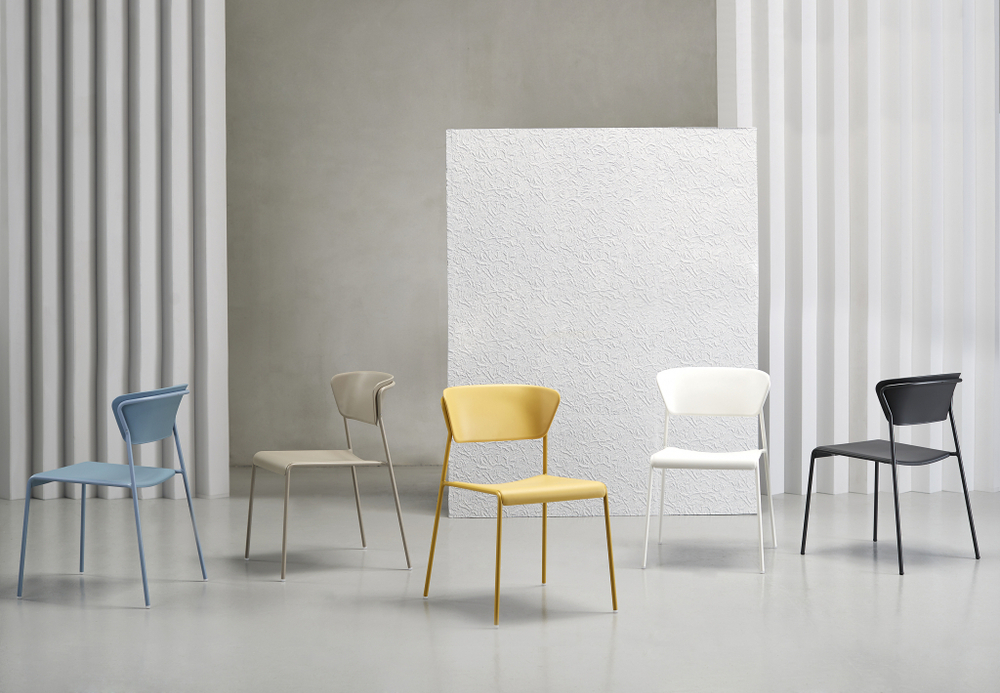 Стул пластиковый Scab Design Lisa Technopolymer, антрацит