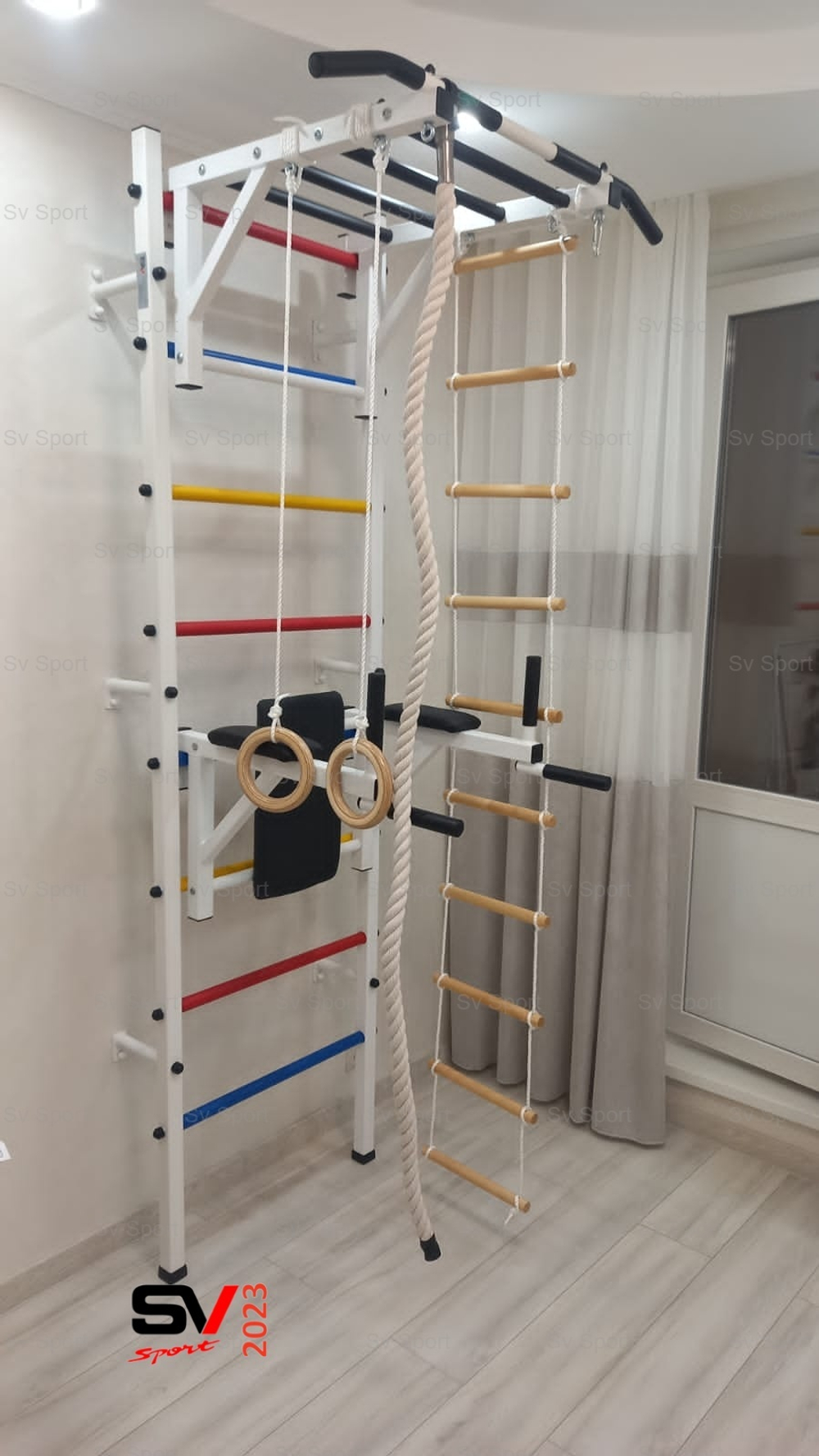 Монтаж шведской стенки Sv Sport в бетонные, кирпичные стены