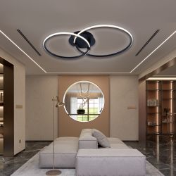 Светильник потолочный светодиодный Rivoli Nicoleta 6144-101 LED 84 Вт 3000 - 6000 К c пультом | Rivoli