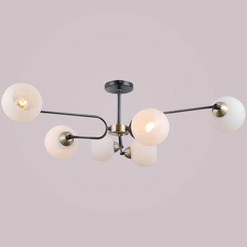 Люстра потолочная ILLUMICO E27 IL0249-6CSQ-79 BK AB