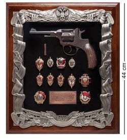 ПК-173 Ключница «Наган со знаками ФСБ» 40х44