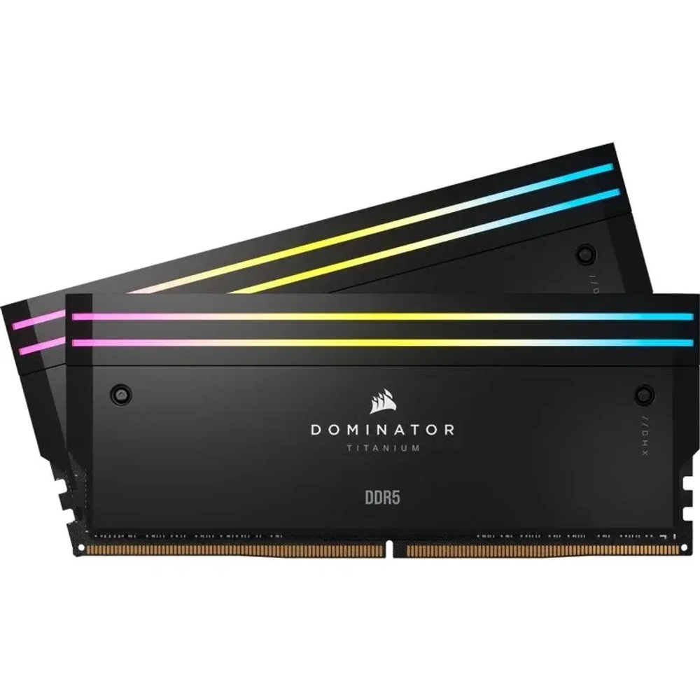 Оперативная память CORSAIR Dominator Titanium RGB, 32 Гб DDR5 (2x16 Гб), CL32, 6400 МГц, (CMP32GX5M2B6400C32)
