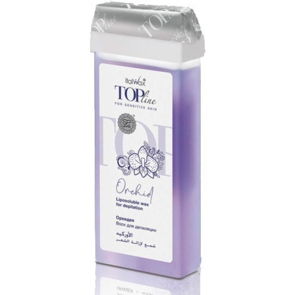 ГИБРИДНЫЙ ТЁПЛЫЙ ВОСК В КАРТРИДЖЕ TOP LINE «ОРХИДЕЯ» ITALWAX