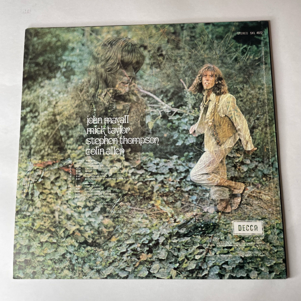 Винтажная виниловая пластинка LP John Mayall Blues From Laurel Canyon (Англия 1970)