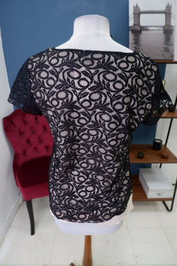 Футболка с кружевом 46 размер