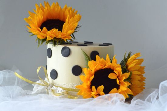 Торт с подсолнухами №1038