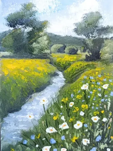 Картина маслом 21*15 см. ручная работа без оформления