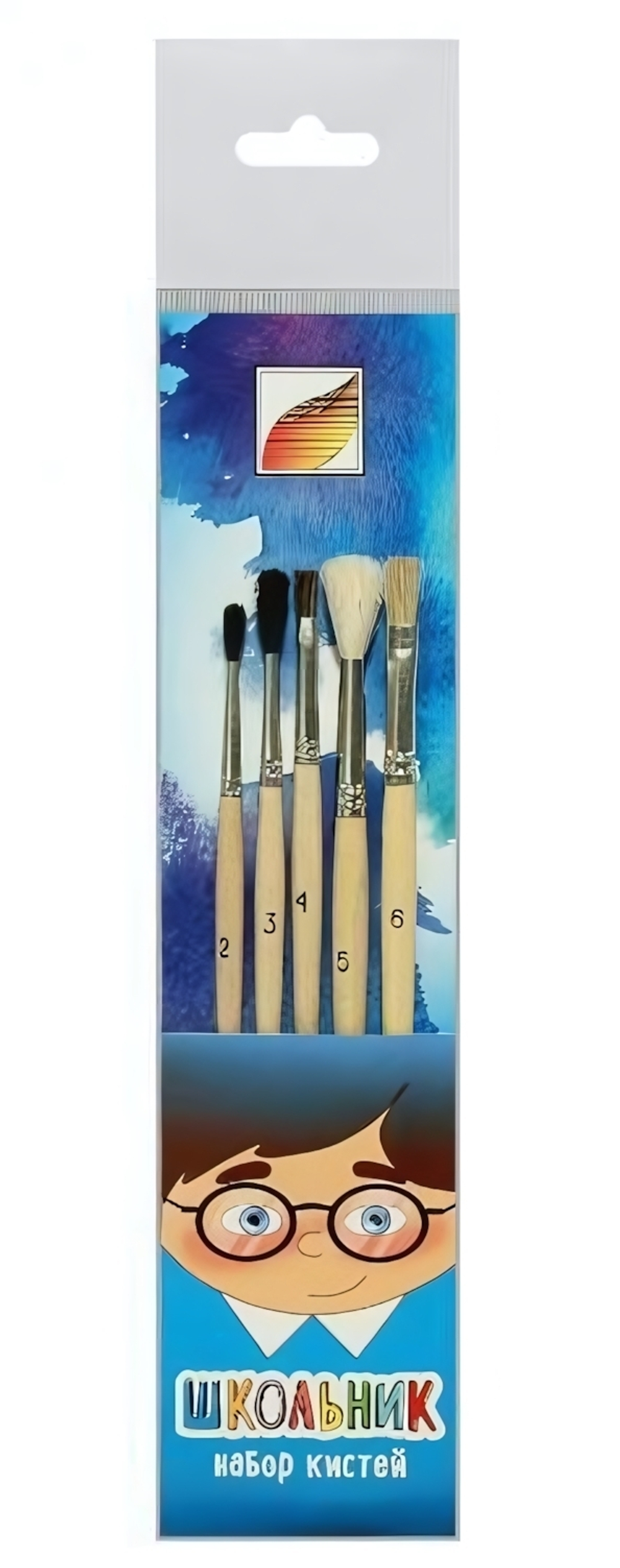 Набор кистей 5шт. "Школьник" (Альбатрос)