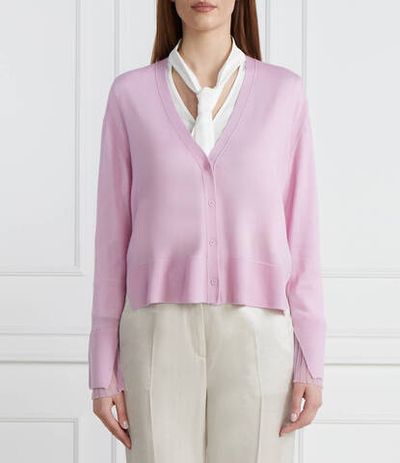 Хлопковый кардиган Marc Cain - лавандовый (WC 39.10 M73)