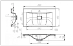 Тумба с раковиной Belbagno MARINO 80 PIA