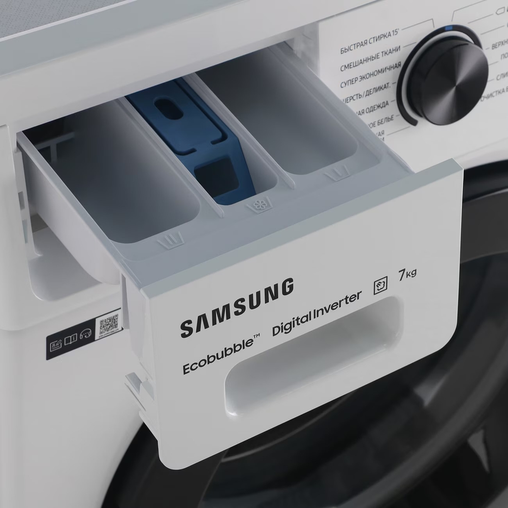 Стиральная машина Samsung WW70AG5S21CELP, 7 кг, 1200 об/мин, 45 см, инвертор, пар