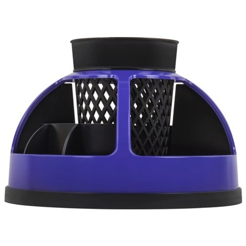 Подставка-органайзер STAFF Attraction, 9 отделений, вращающаяся, черная/фиолетовая, 238320