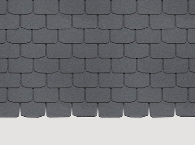 Гибкая черепица Standard, Крона, Серый
