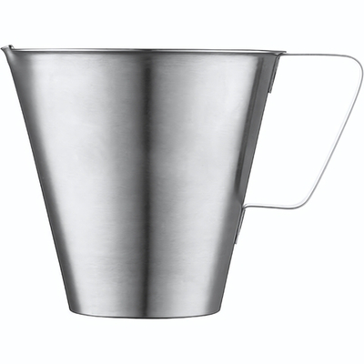 Кувшин мерный «Проотель»;сталь нерж.;1л;D=14,5,H=13см;серебрист. (Цвет: серебристый)