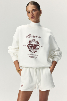 Свитшот с принтом Белый