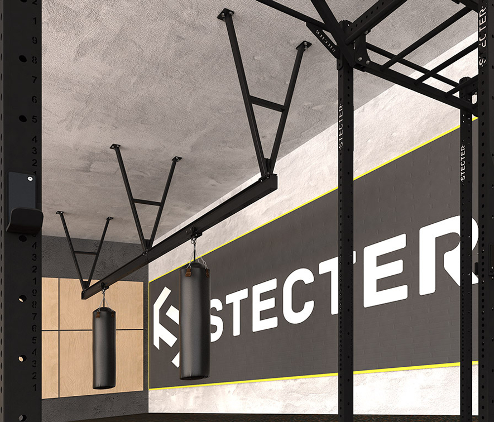 Комплект монорельса для подвесных снарядов (L=5,94 метров) с кронштейнами H=1200 мм