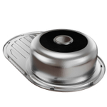 Мойка овал 77х50 (0,8) прав вып 3 1/2 MIXLINE 18см с сифоном ДЕКОР