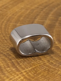 Бусина «Дубль» из нержавеющей стали