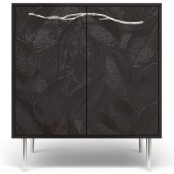 Комод Арт Колор leaves Стайл Сильвер с 2 полками Терпкий коричневый