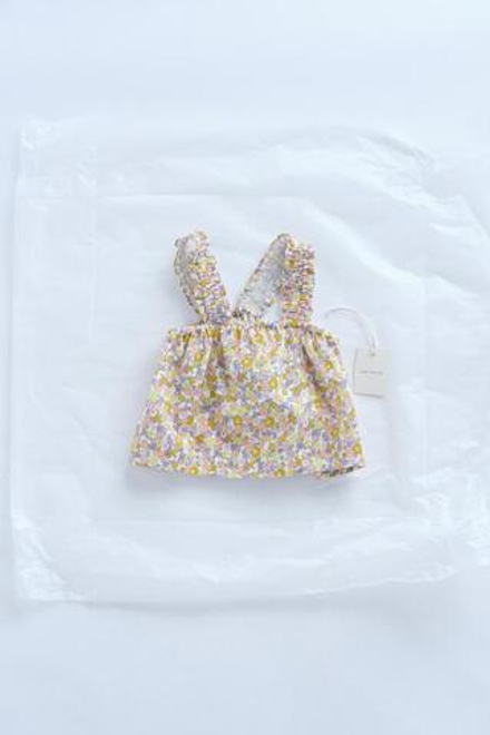 ZARA ТОП С ЦВЕТОЧНЫМ ПРИНТОМ — TIMELESZ, АБРИКОСОВЫЙ