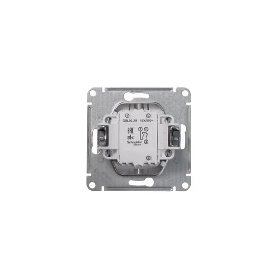 Выключатель 2-кл. СП Glossa 10А IP20 (сх. 5) 10AX механизм бел. SE GSL000151