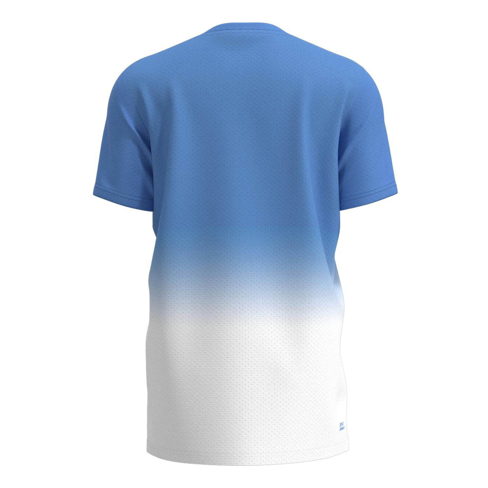 Мужское теннисное поло BIDI BADU Crew Gradiant T-Shirt Men - Blue, White