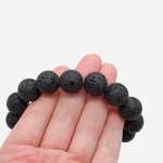 Лава вулканическая натуральная, 14,5мм, шар