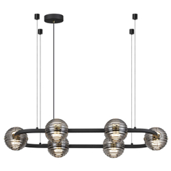 5041/60LA L-VISION ODL24 531 черн./золото/дымчатый/металл/стеко Люстра LED 60W 4000К 1526Лм TRONI