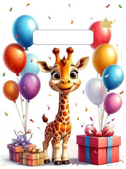 Пакет 19*25см (30мк) с вырубной укрепл. ручкой "Жирафик" ПВД