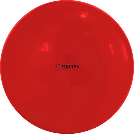 Мяч для художественной гимнастики однотонный TORRES, AG-15-01, диам. 15 см, ПВХ, красный