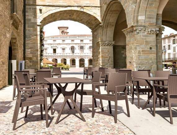 Стол Ibiza Table 140х80 см коричневый