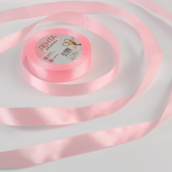 Лента атласная светло-розовая №04 20 мм, 25 м