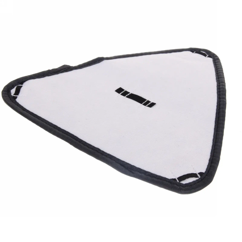 Швабра треугольная с отжимом, ручка 130 см цвет белый